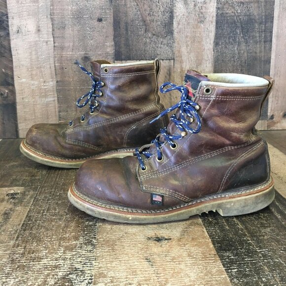 Thorogood 804-4374 Steel Round Toe Work Boots Mens 8 D - Picture 6 of 12